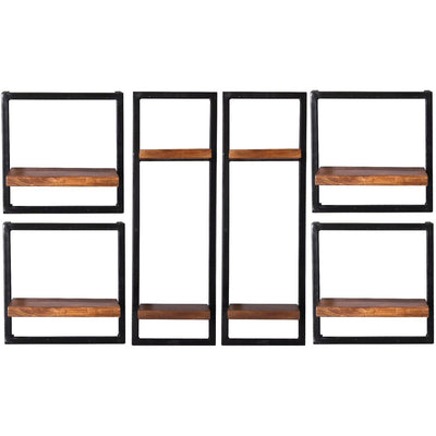 Wandregal-Set, 6-teilig