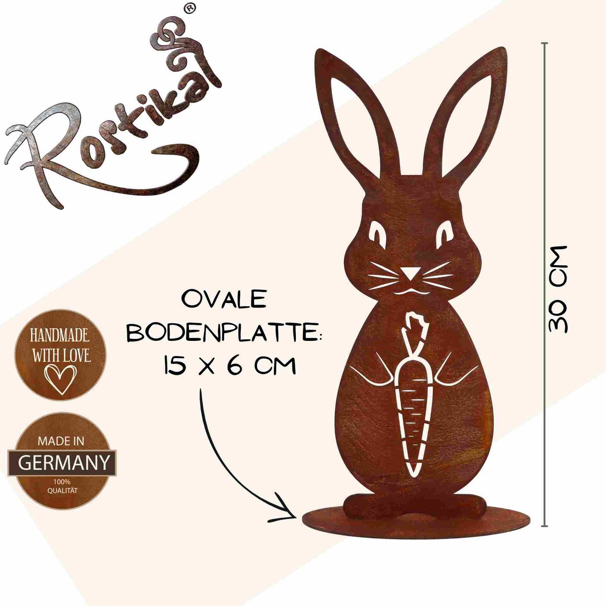 Karla Karotte – Garten Deko Kaninchen