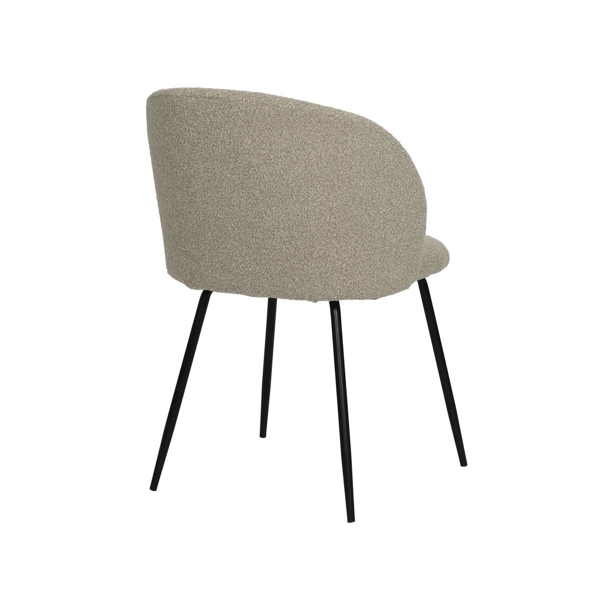 Stuhl 2er Set mit Bezug aus Strukturstoff