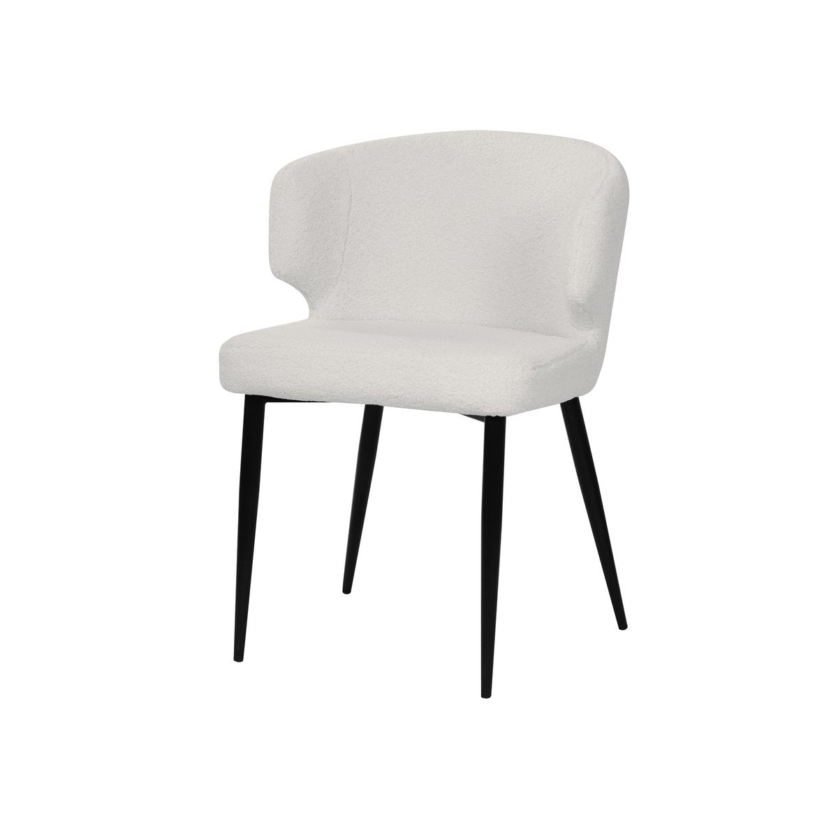 Armlehnstuhl 2er Set mit Bezug aus Teddyfell