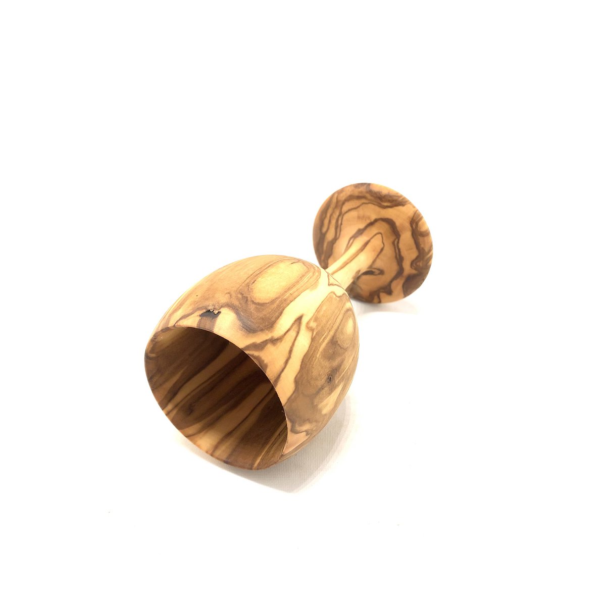 Weinkelch VINO aus Olivenholz, Stielglas