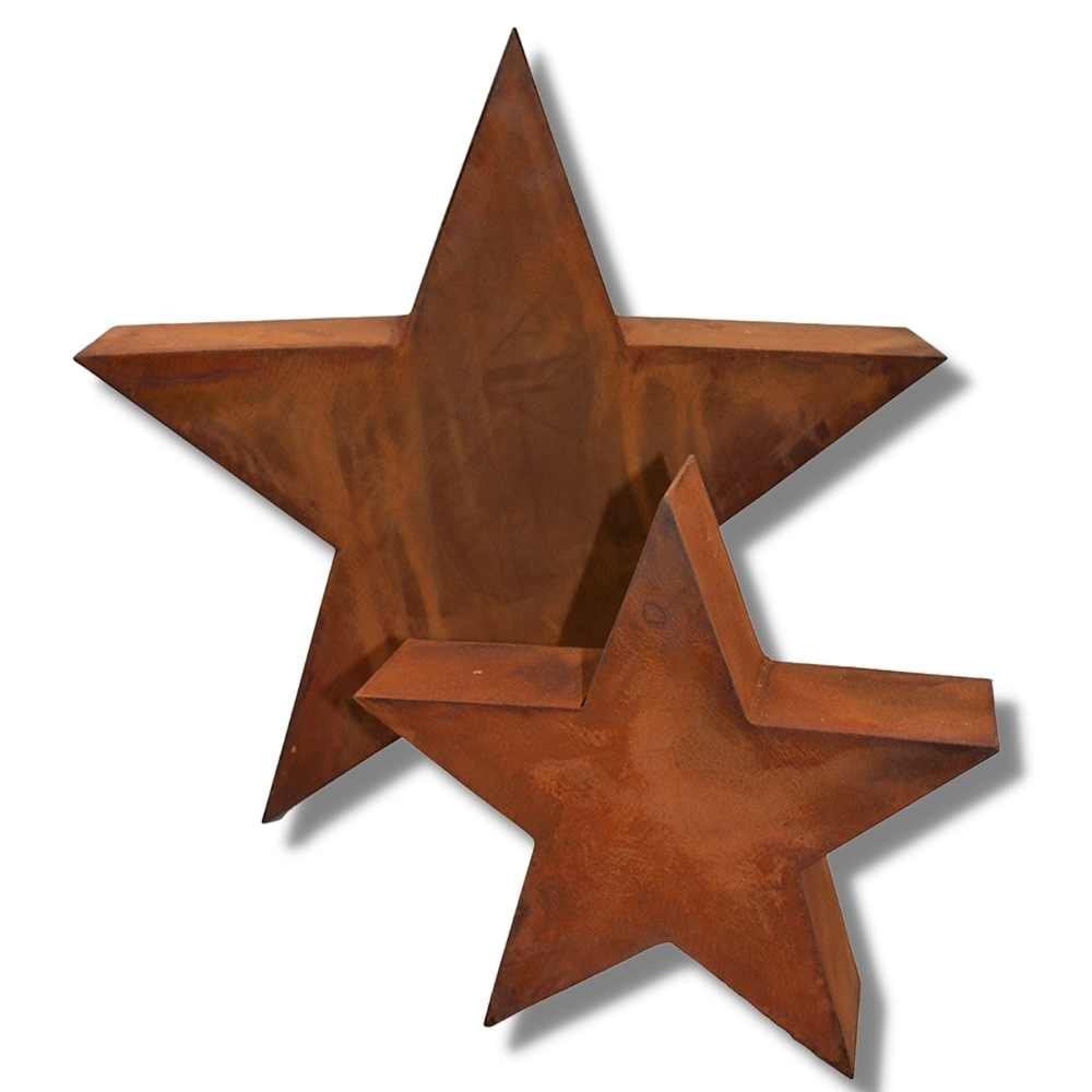 Christmas | Rost Stern in 3D | Weihnachtsdeko Stern aus Metall