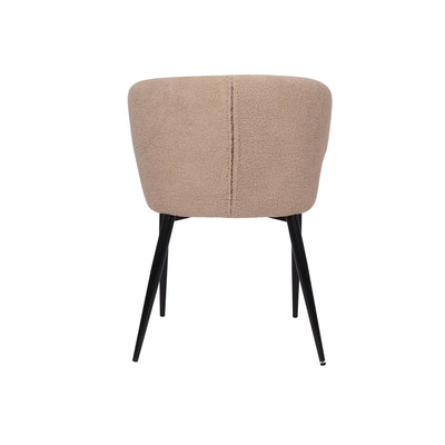 Armlehnstuhl 2er Set mit Bezug aus Teddyfell