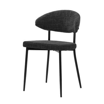 Stuhl 2er Set mit Strukturstoff