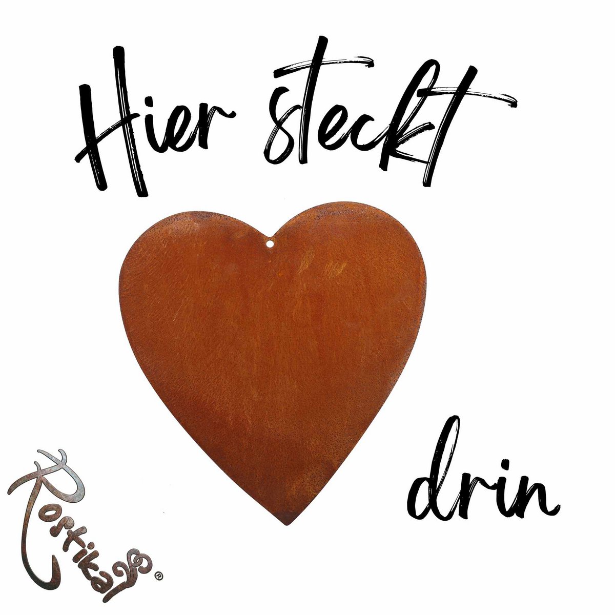 Edelrost Hängedeko Herz Sonja | Fensterdeko Herz