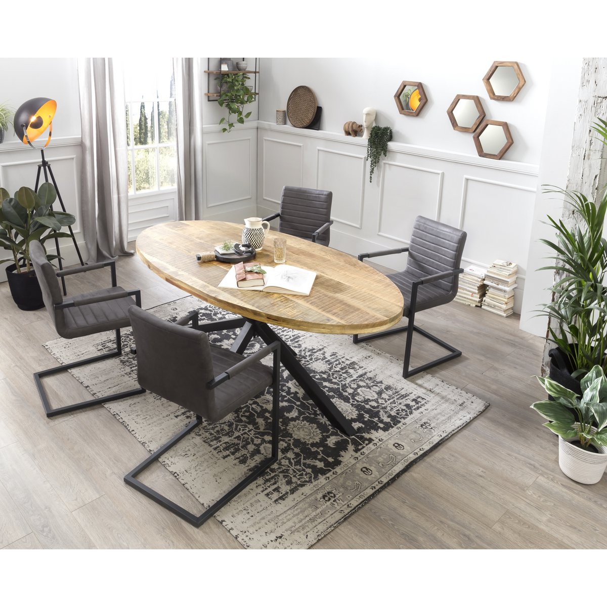 Tischgestell Antikschwarz