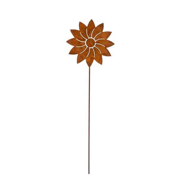 Metall Dekoblume | auf Stab | Blumen auf Gartenstecker