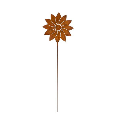Metall Dekoblume | auf Stab | Blumen auf Gartenstecker