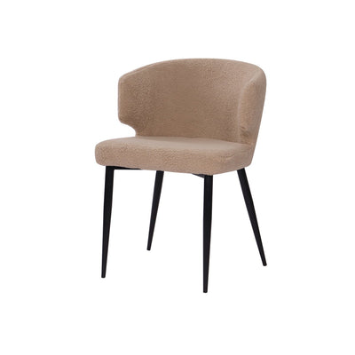 Armlehnstuhl 2er Set mit Bezug aus Teddyfell