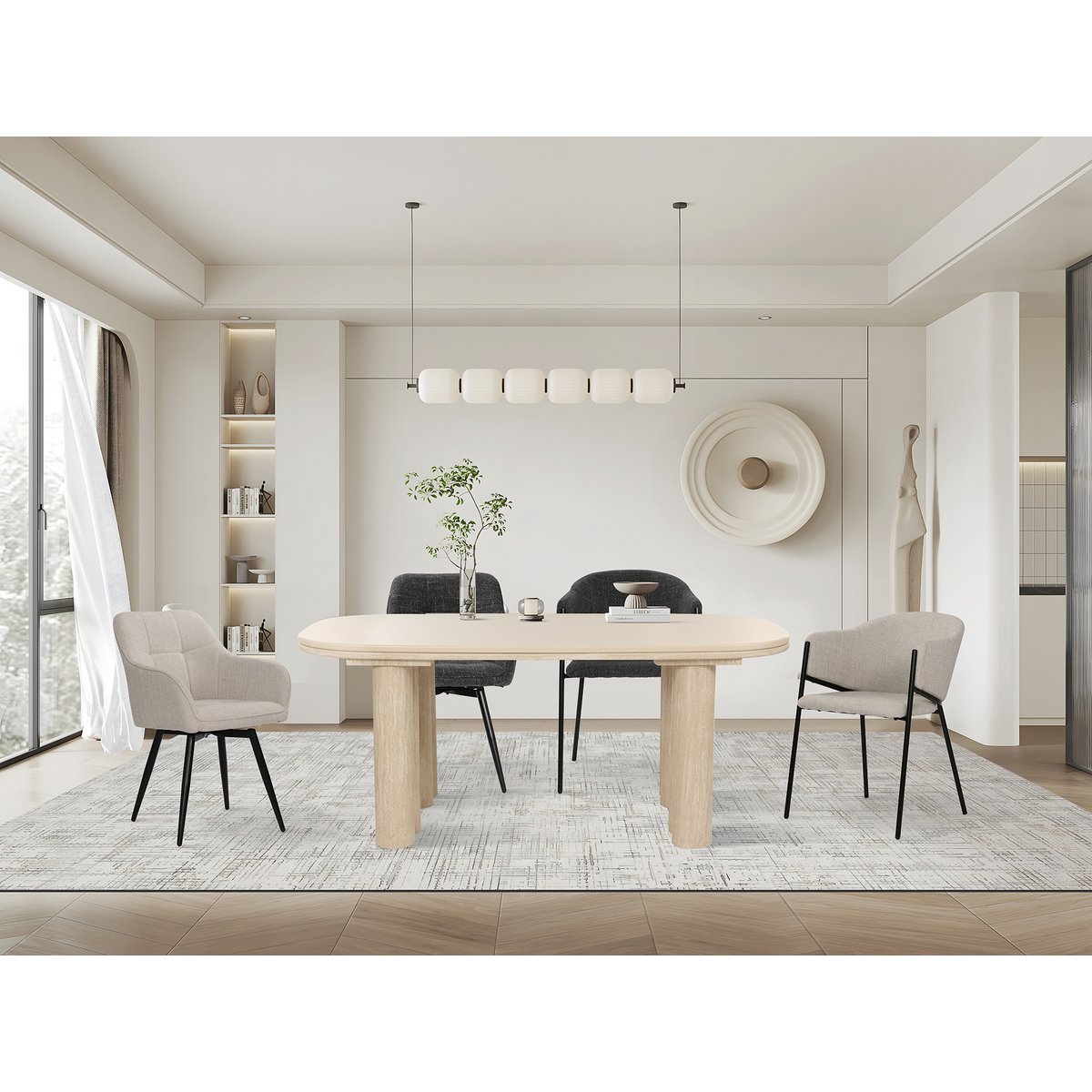 Armlehnstuhl 2er Set mit Drehfunktion