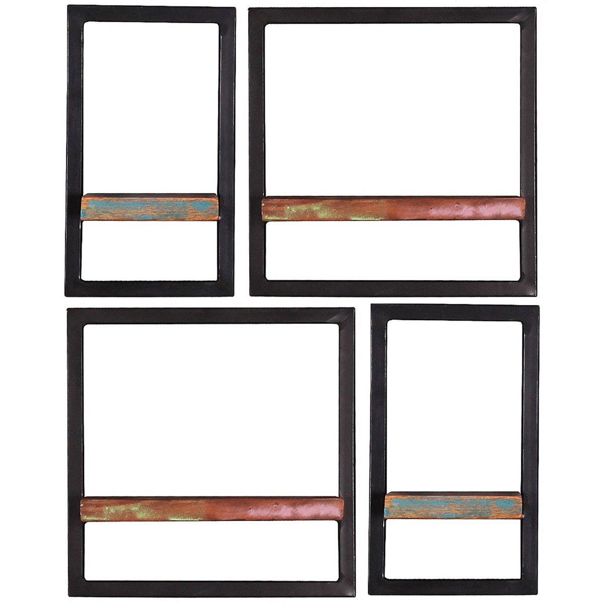 Wandregal-Set, 4-teilig