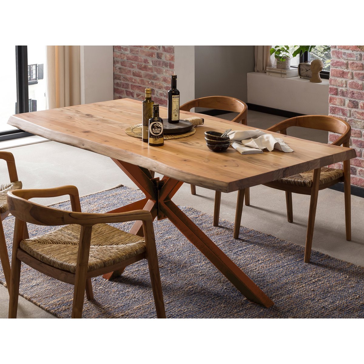 Tisch 180x100 cm, Akazie natur