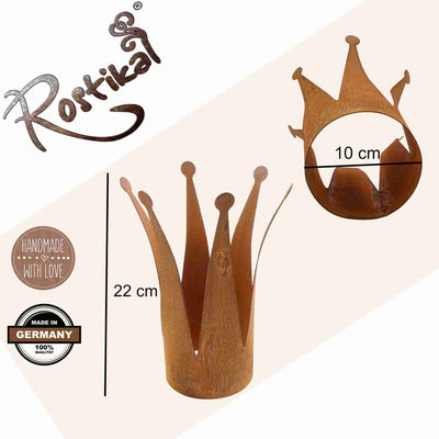 Deko | Metall Krone schmal | Gartendeko Vintage | Wohnaccessoires für Ihr zu Hause