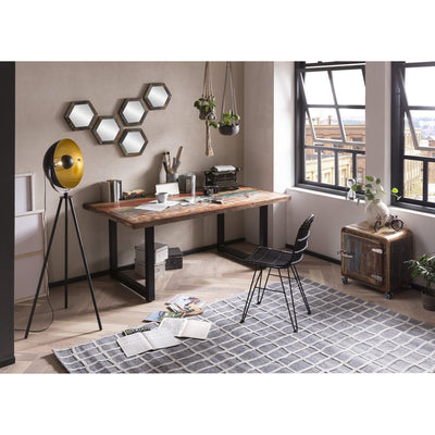 Tisch 240x100 cm, buntes Altholz