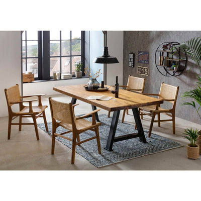 Tisch 220x100 cm, recyceltes Teak