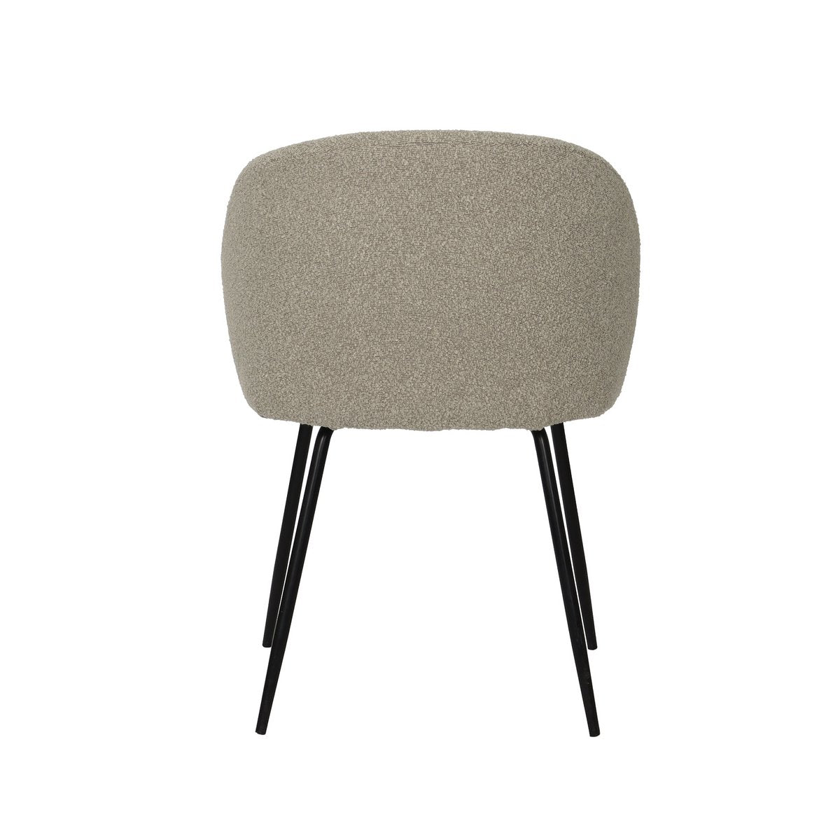 Stuhl 2er Set mit Bezug aus Strukturstoff