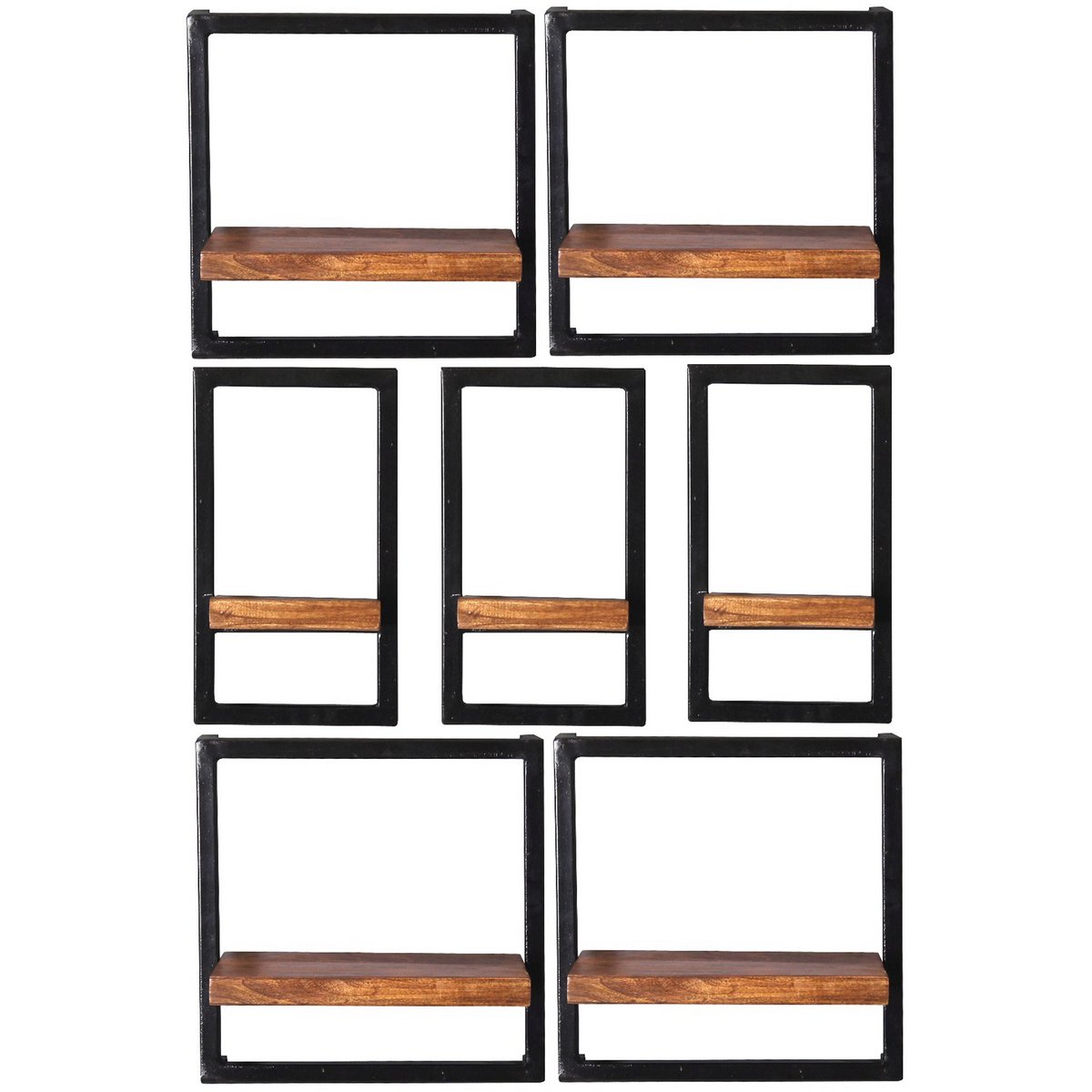 Wandregal-Set, 7-teilig