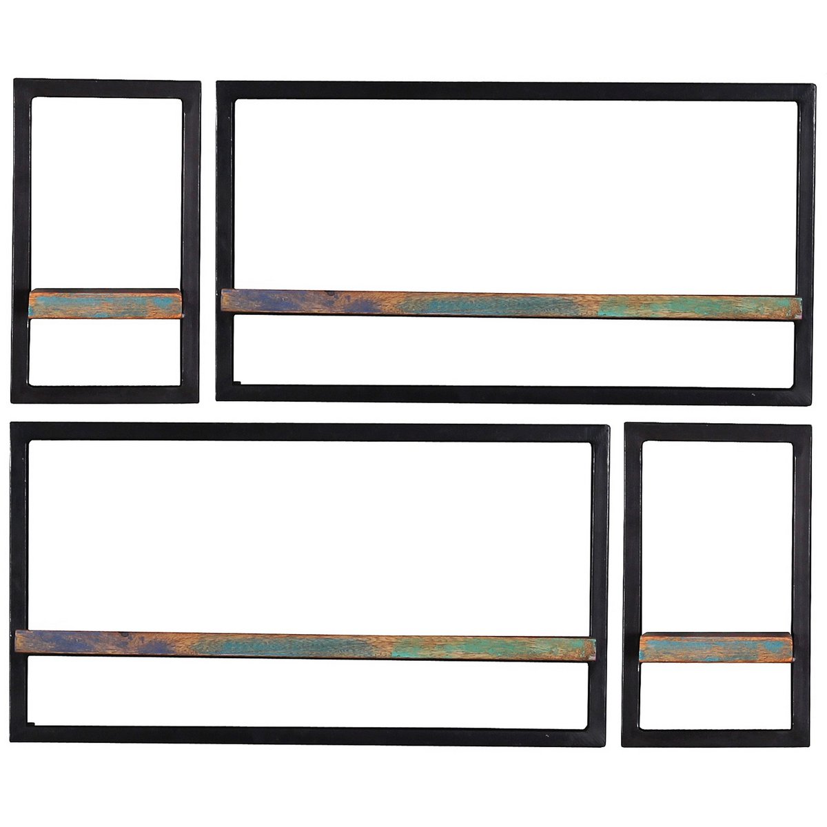 Wandregal-Set, 4-teilig