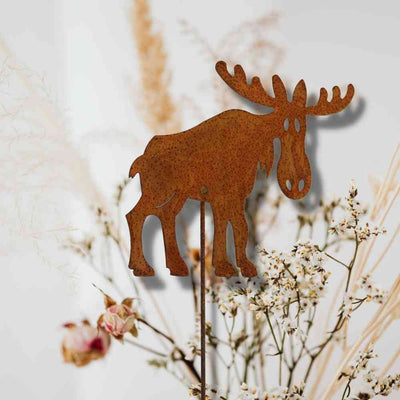 Christmas | Rost Deko Rentier | auf Stab oder zum hängen | Edelrost Weihnachtsdeko Figuren