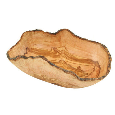 Obstschale rustikaler Rand (Länge: 30 – 33 cm) aus Olivenholz