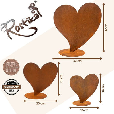 Metall Deko Herz zum Bepflanzen | Rost Vintage Geschenk Muttertag