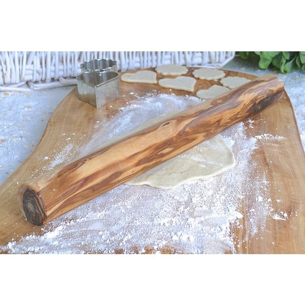 Teigroller / Nudelholz DESIGN 30 cm aus Olivenholz