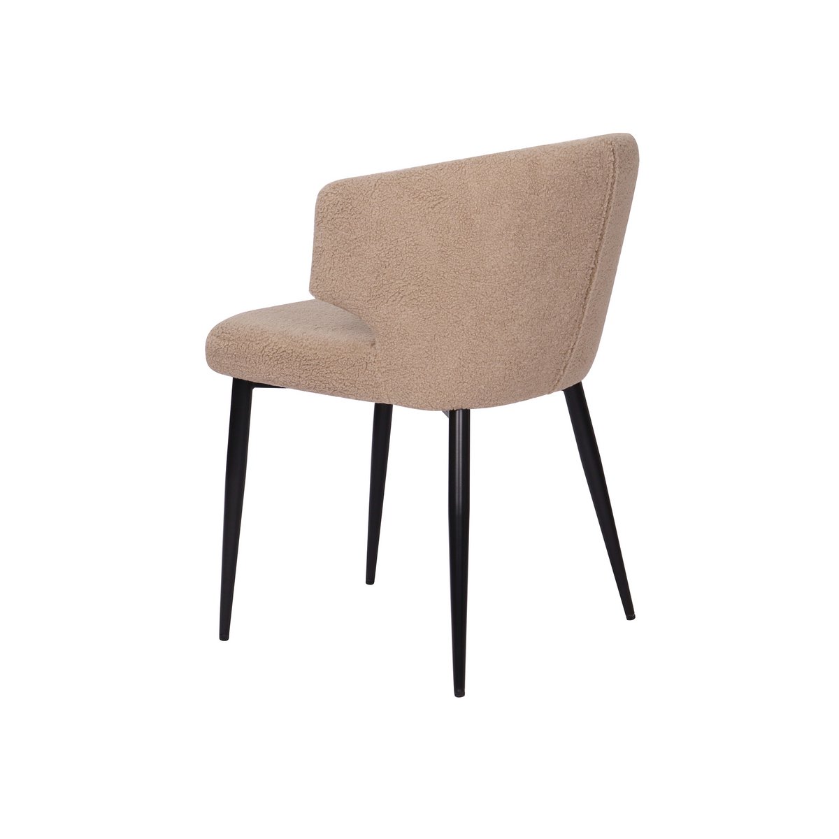 Armlehnstuhl 2er Set mit Bezug aus Teddyfell