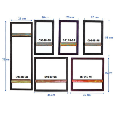 Wandregal-Set, 6-teilig
