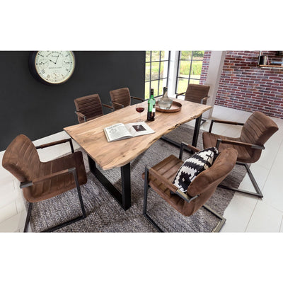 Tisch 200x100 cm, Akazie natur, 36 mm