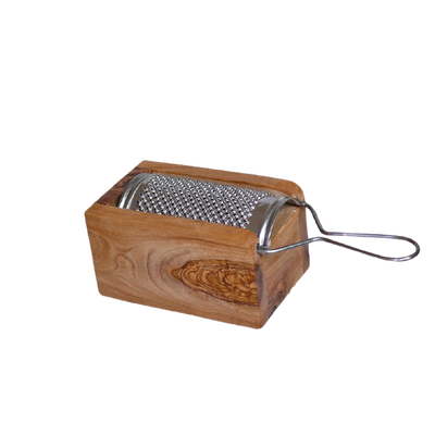 Parmesan-/ Käsereibe klein aus Olivenholz