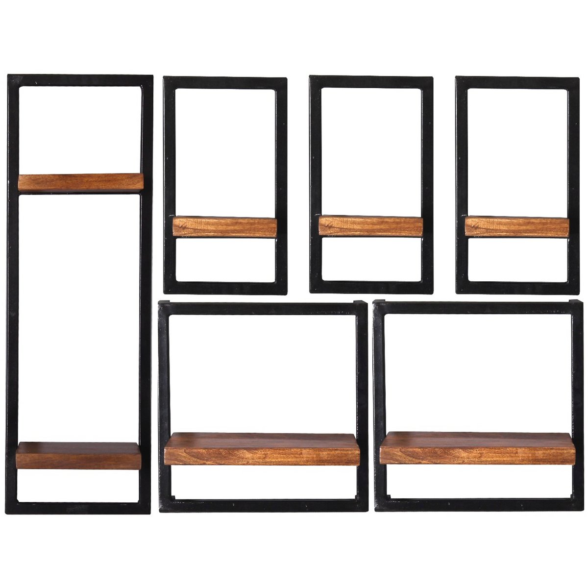 Wandregal-Set, 6-teilig