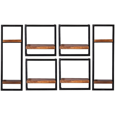 Wandregal-Set, 6-teilig