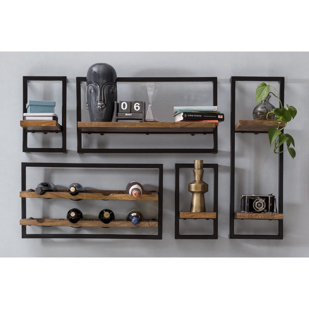 Wandregal-Set, 5-teilig