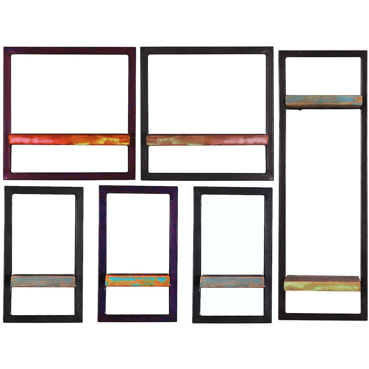 Wandregal-Set, 6-teilig