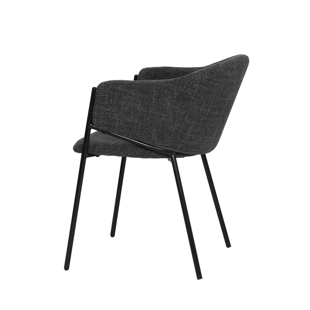 Armlehnstuhl 2er Set mit Strukturstoff