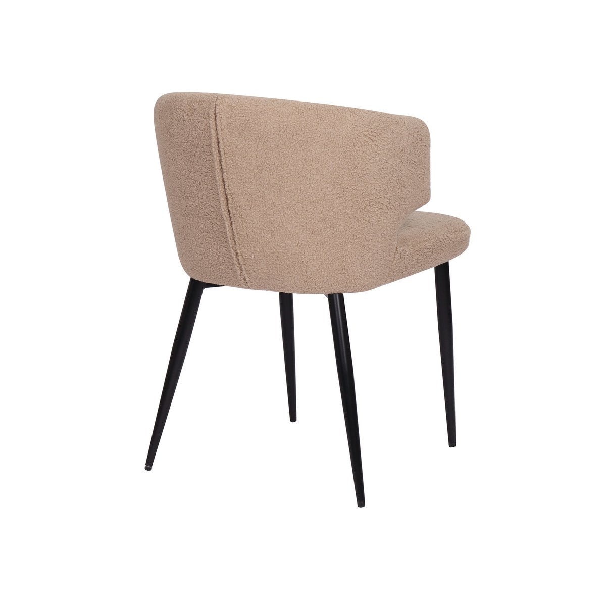 Armlehnstuhl 2er Set mit Bezug aus Teddyfell