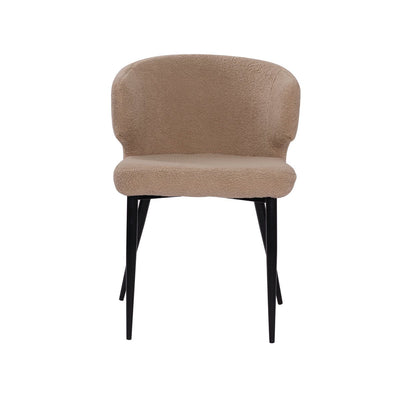 Armlehnstuhl 2er Set mit Bezug aus Teddyfell