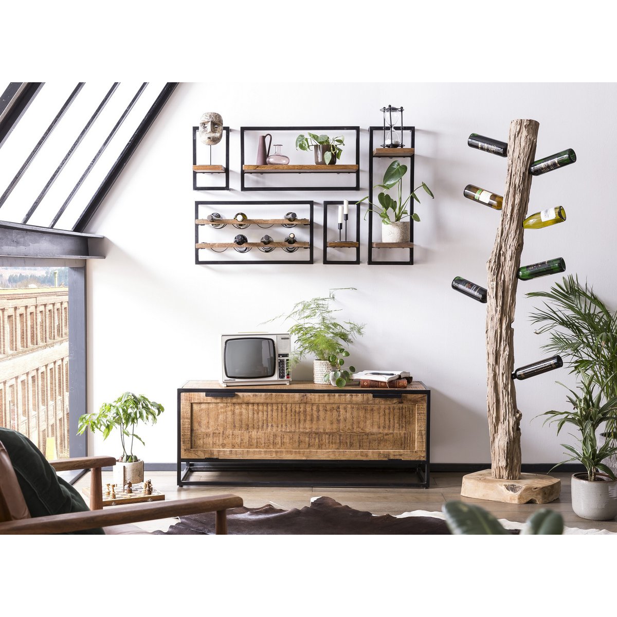 Wandregal-Set, 5-teilig