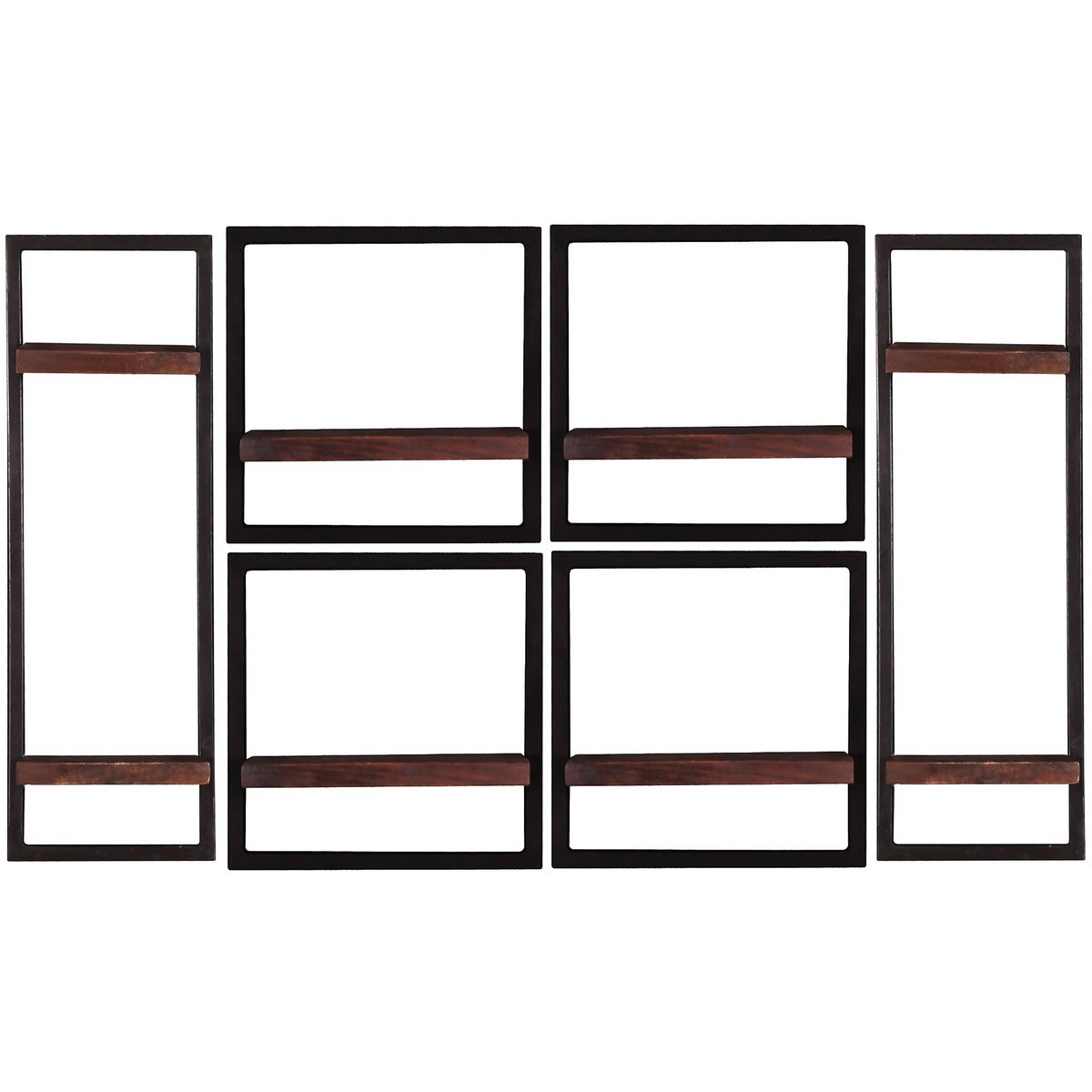 Wandregal-Set, 6-teilig