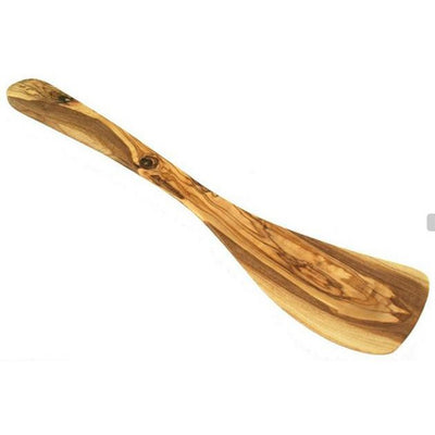 100er Set Pfannenwender 30 cm ohne Löcher aus Olivenholz