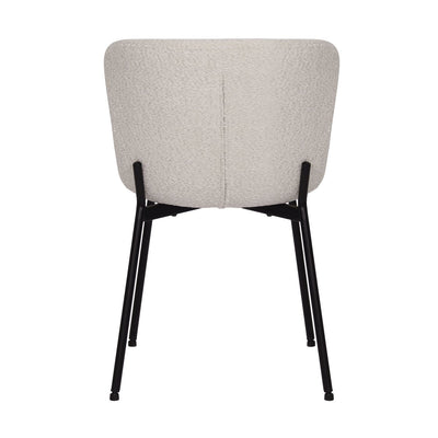 Stuhl 2er Set mit Bouclé-Bezug