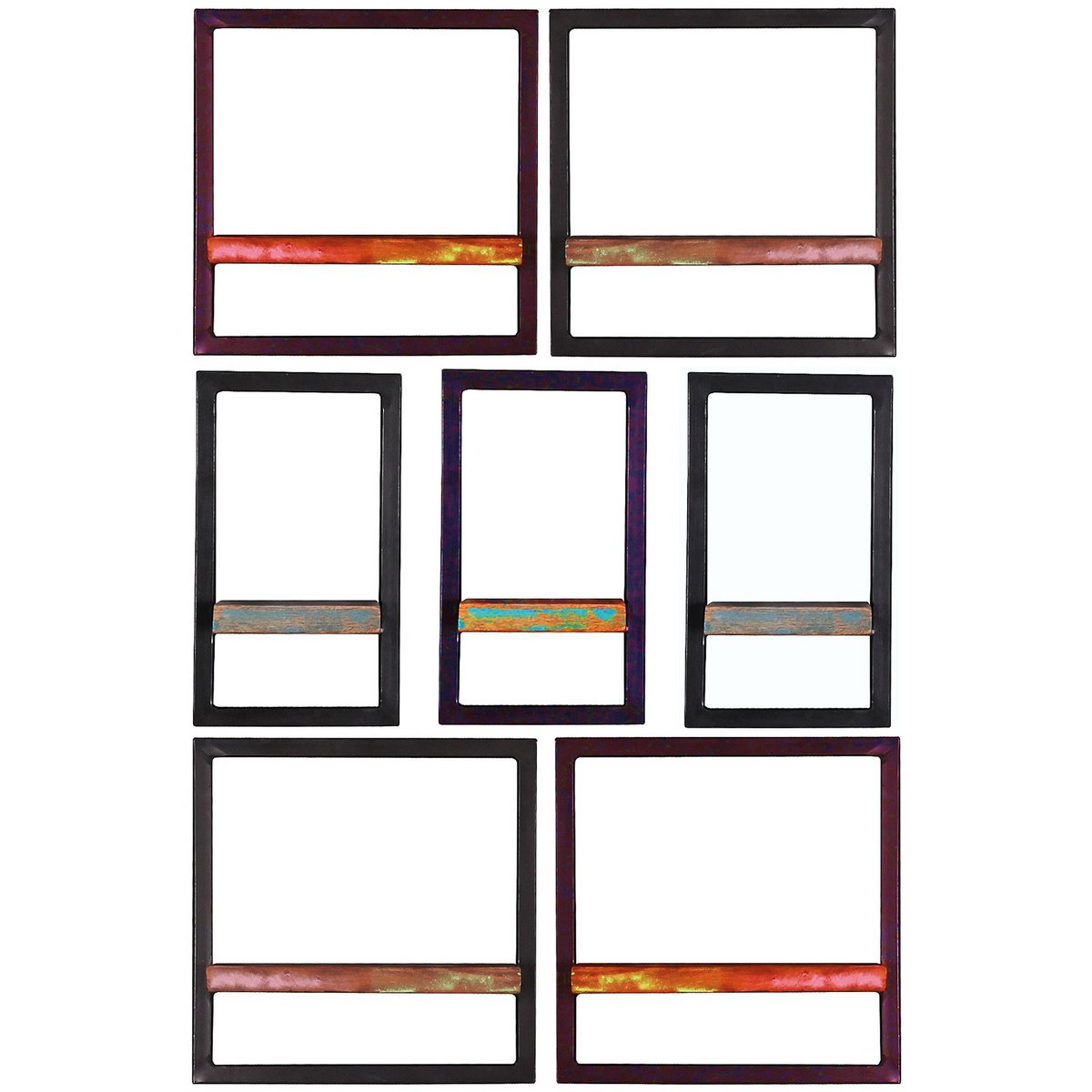 Wandregal-Set, 7-teilig