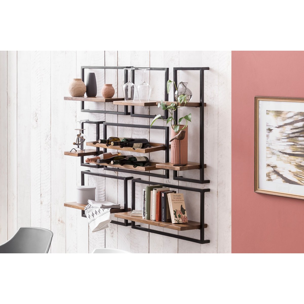 Wandregal-Set, 7-teilig