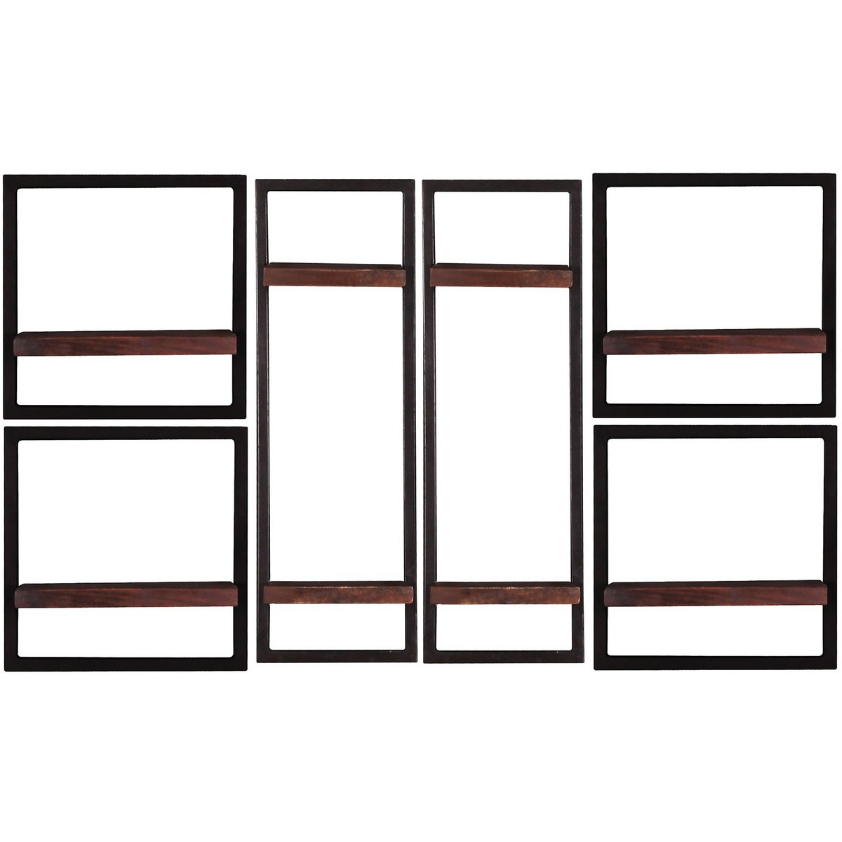 Wandregal-Set, 6-teilig