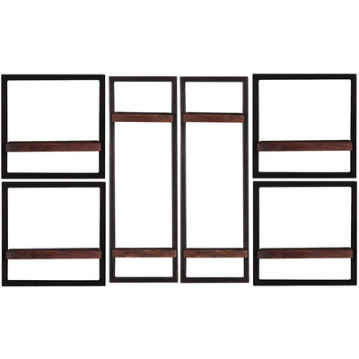 Wandregal-Set, 6-teilig