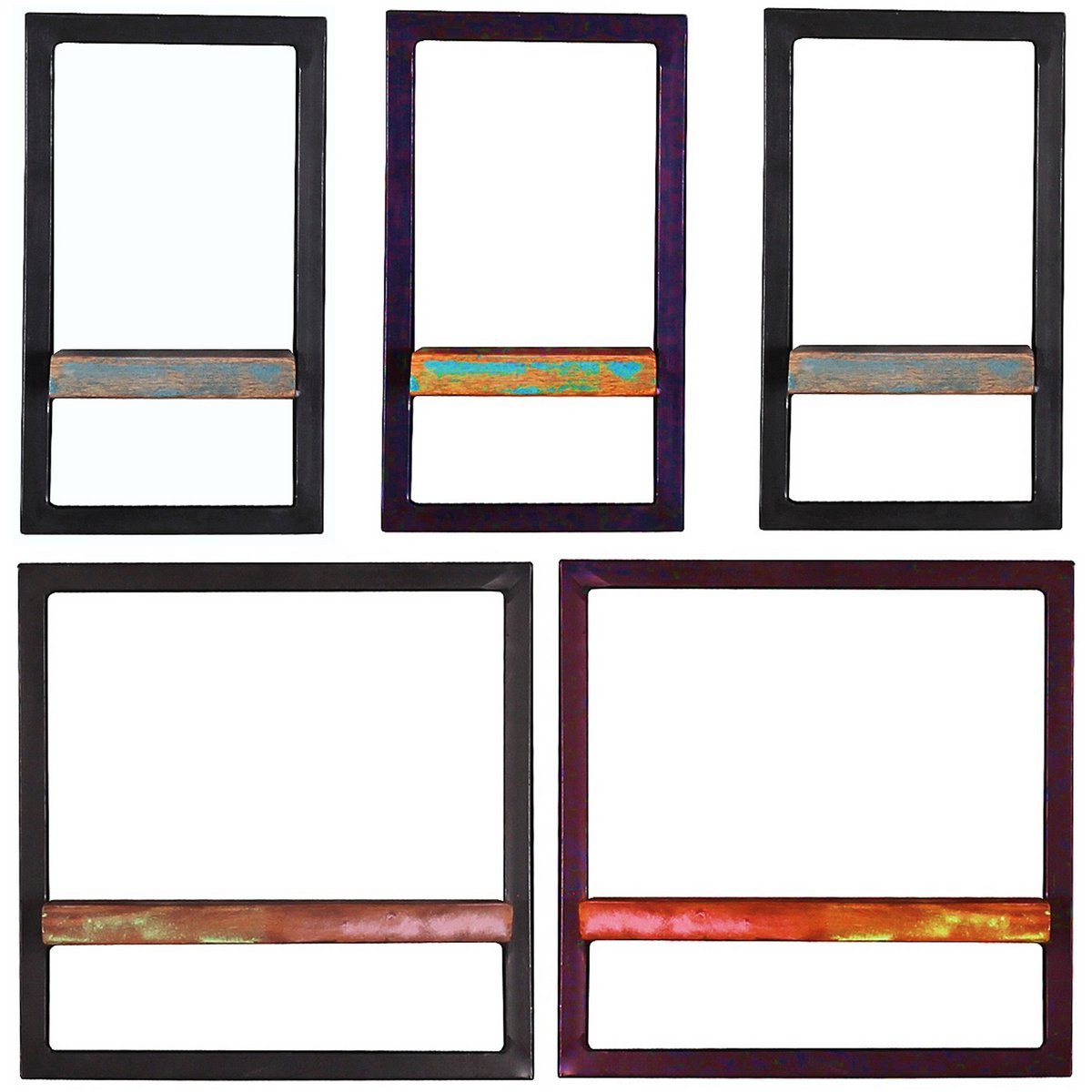 Wandregal-Set, 5-teilig