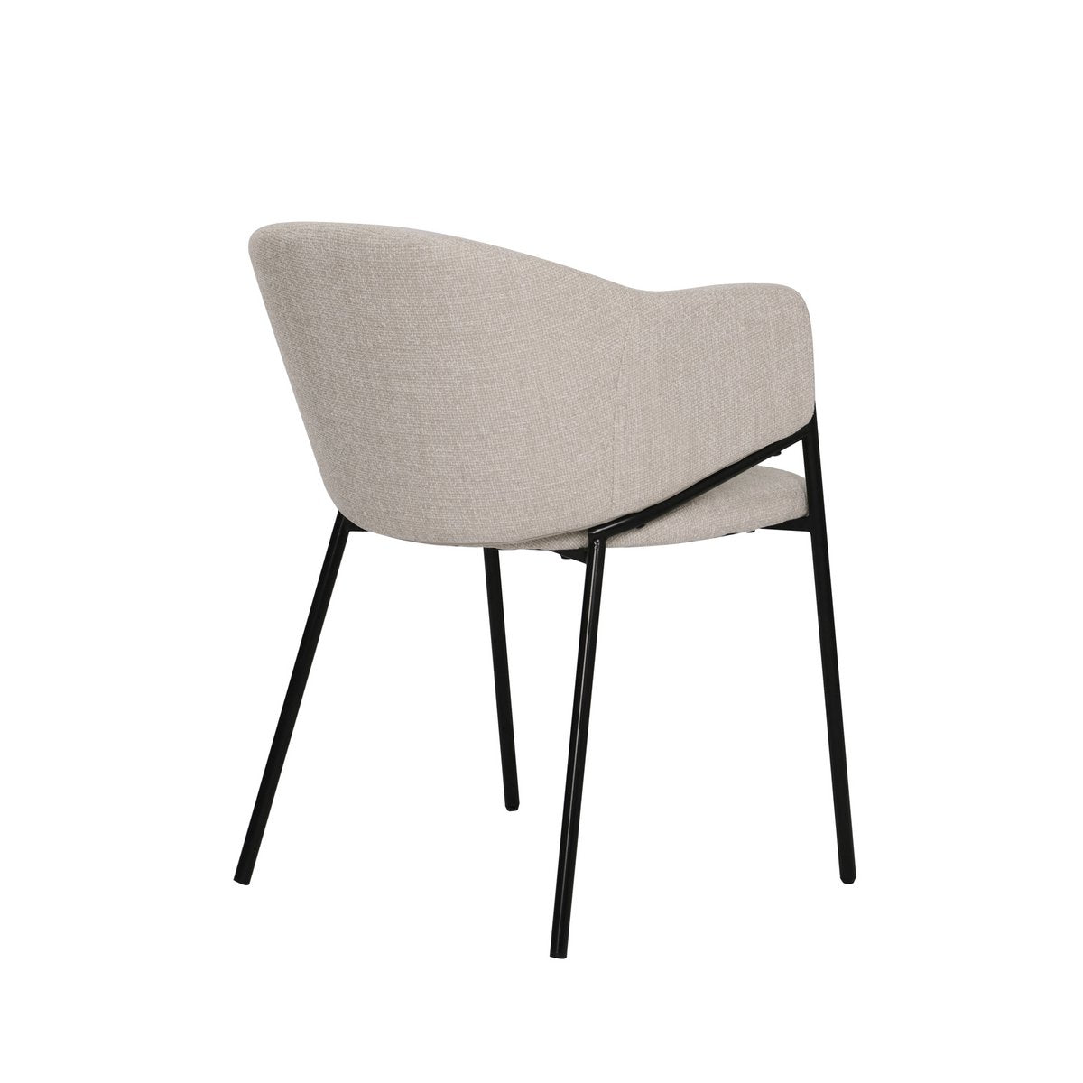 Armlehnstuhl 2er Set mit Strukturstoff