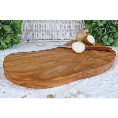 Schneidebrett rustikal 35-39 cm lang Olivenholz