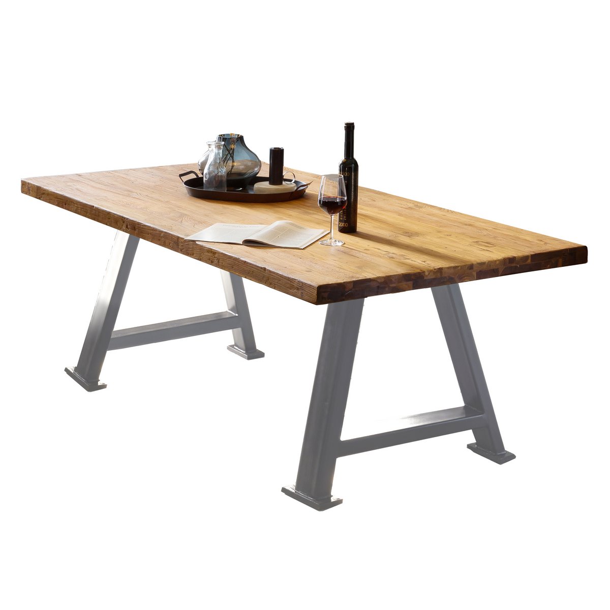 Tisch 240x100 cm, recyceltes Teak