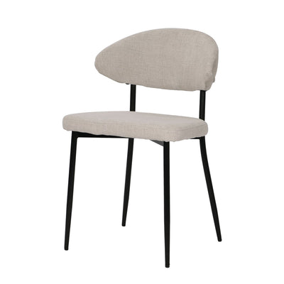 Stuhl 2er Set mit Strukturstoff